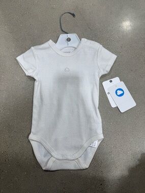 Mayoral White Short-Sleeve Baby One-Piece Bodysuit
